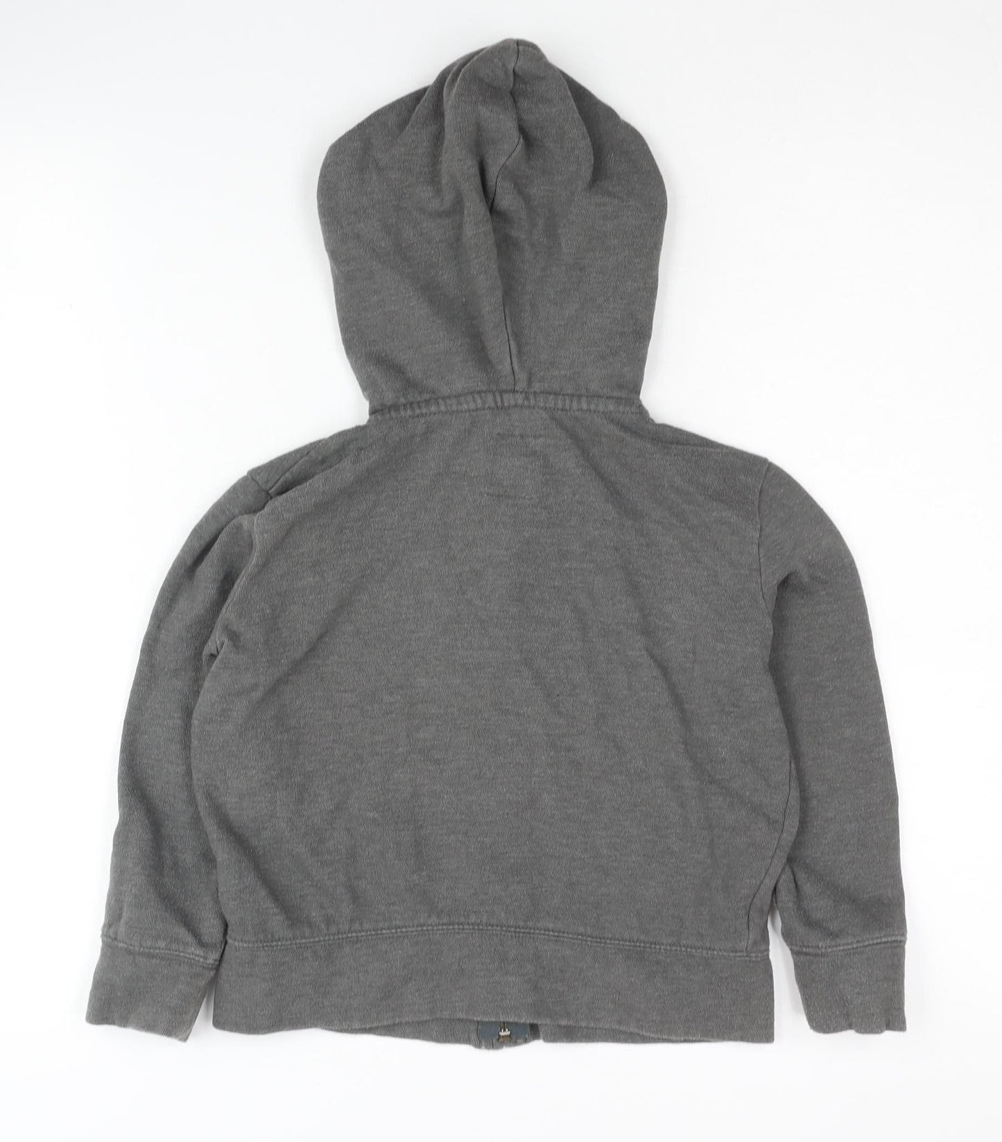 Gap Girls Grey Full Zip Hoodie with Sequin Logo, Size S