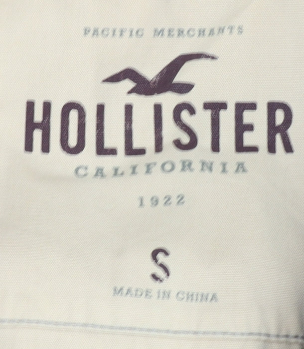 Mens UK Size S Hollister Red Full Zip Hoodie