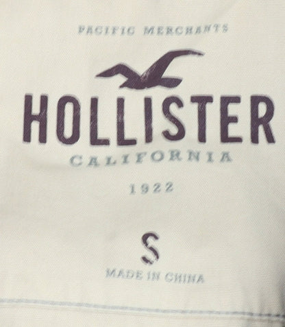 Mens UK Size S Hollister Red Full Zip Hoodie