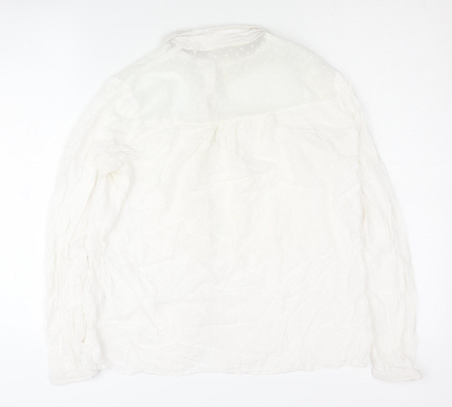 Womens UK Size 8 NAF NAF White  Button-Up