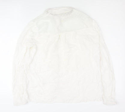 Womens UK Size 8 NAF NAF White  Button-Up