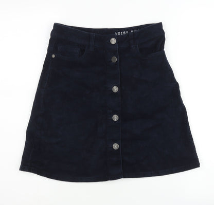 Noisy May Women's Blue Corduroy Skirt Size S