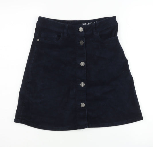 Noisy May Women's Blue Corduroy Skirt Size S