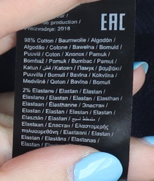 Noisy May Women's Blue Corduroy Skirt Size S