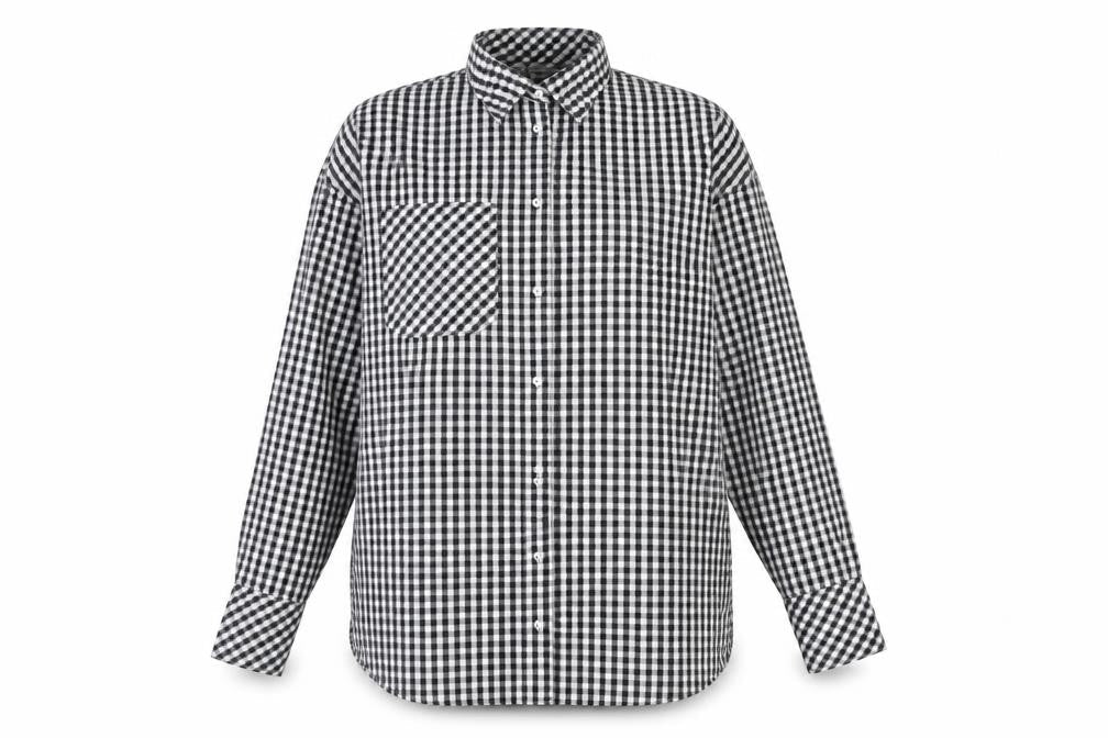 Womens UK Size S Stradivarius Black  Button-Up