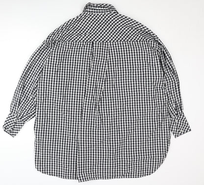 Womens UK Size S Stradivarius Black  Button-Up