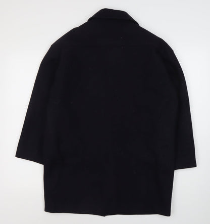 Coppernob Women's Black Wool Overcoat Size S