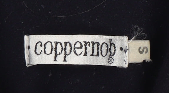 Coppernob Women's Black Wool Overcoat Size S