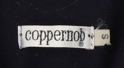 Coppernob Women's Black Wool Overcoat Size S