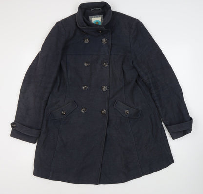 Womens UK Size 12 White Stuff Blue Pea Coat
