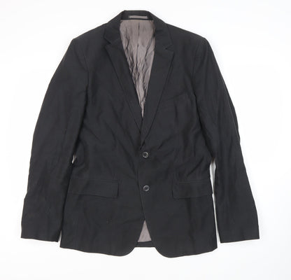 Zara Man Black Blazer - L - Men's Formal Jacket