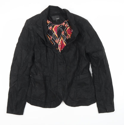 Next Women's Black Suit Jacket, Size 14, Regular Fit