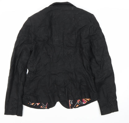 Next Women's Black Suit Jacket, Size 14, Regular Fit