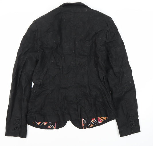 Next Women's Black Suit Jacket, Size 14, Regular Fit