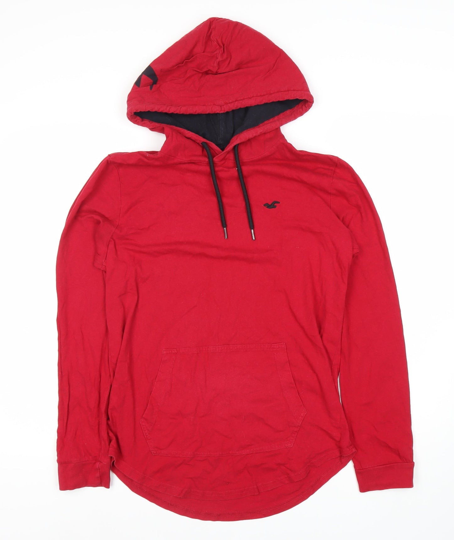 Mens UK Size S Hollister Red Pullover Hoodie