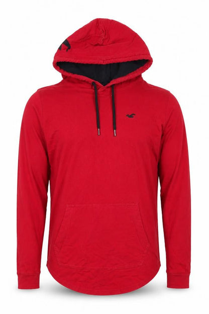 Mens UK Size S Hollister Red Pullover Hoodie