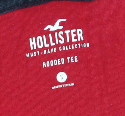 Mens UK Size S Hollister Red Pullover Hoodie