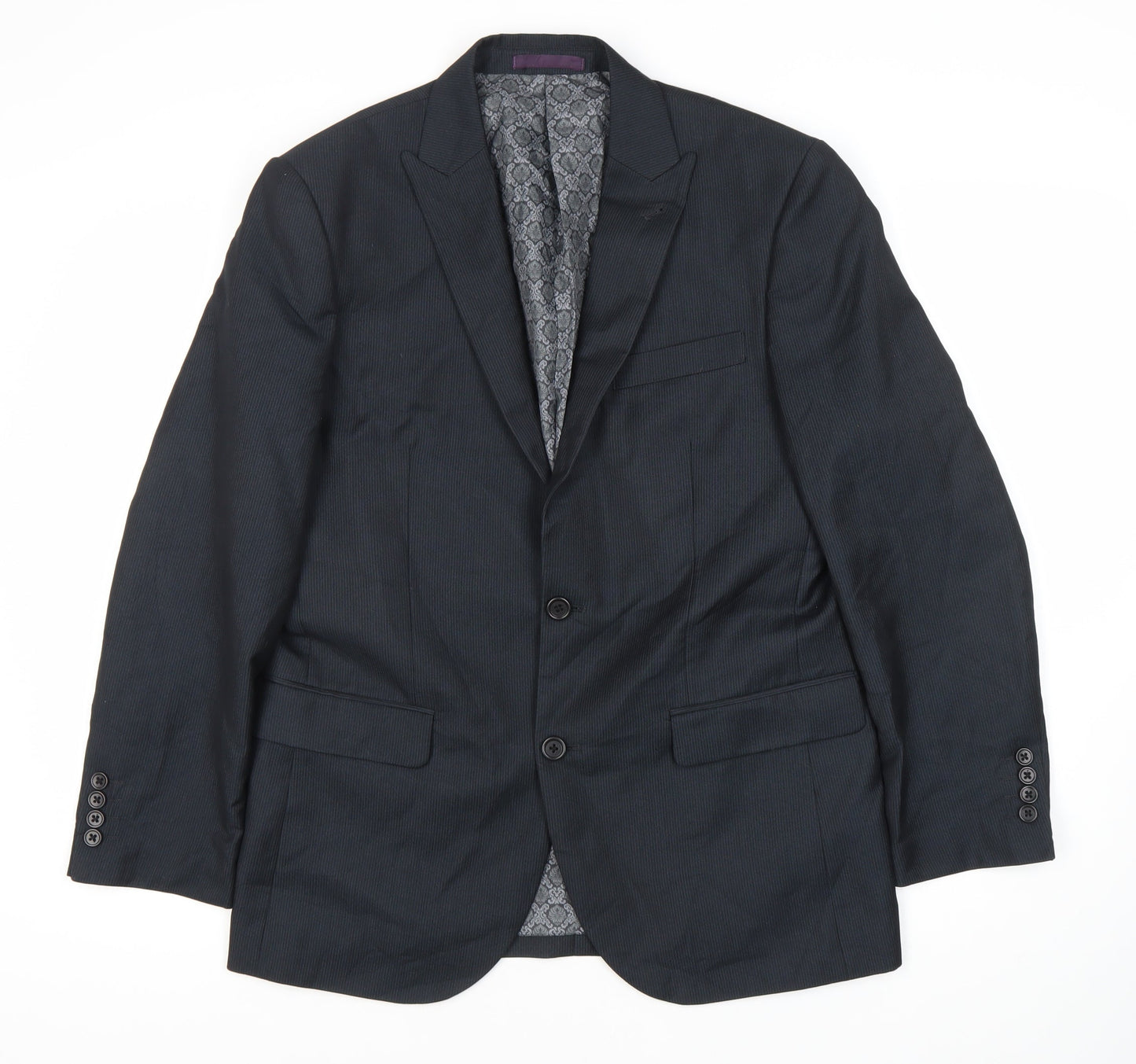 Mens UK Size 38 Greenwoods Regular Black Suit Jacket