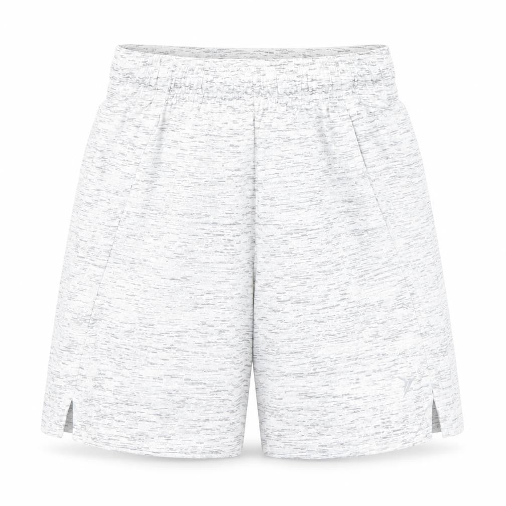 Front view of Old Navy boys’' white athletic shorts 6-7 years