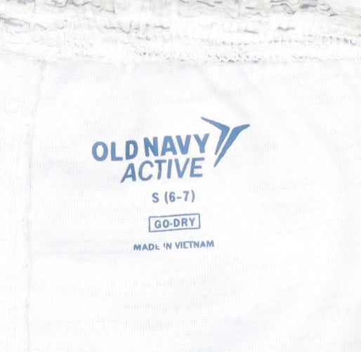 Old Navy Boys' White Athletic Shorts 6-7 Years