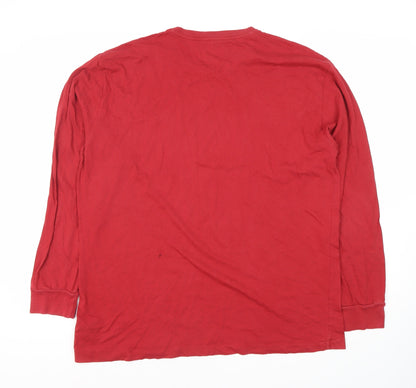 Polo Ralph Lauren Men's Red Long Sleeve T-Shirt L