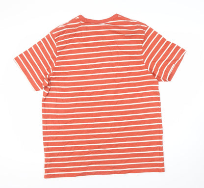 John Lewis Red Striped T-Shirt XL Casual Unisex