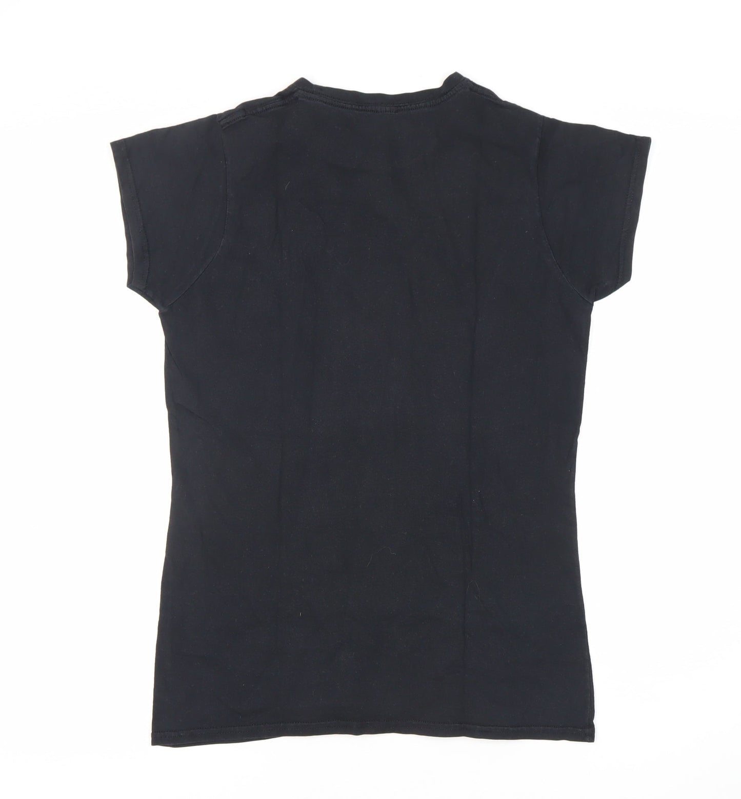 Womens UK Size 12 Harry Potter Black Basic T-Shirt