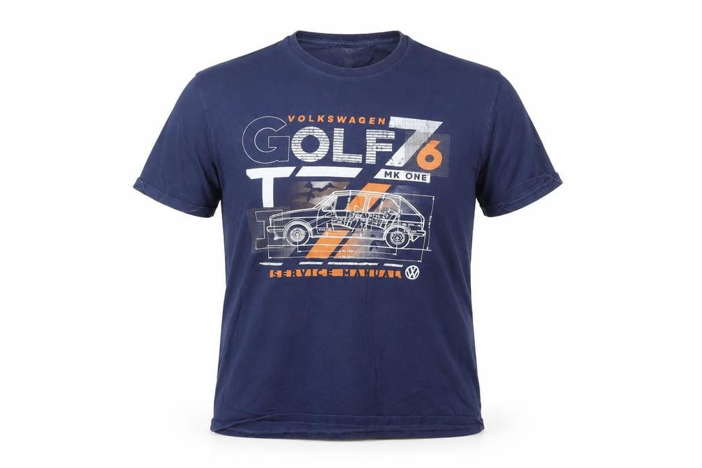 Mens UK Size M Volkswagen Blue  T-Shirt