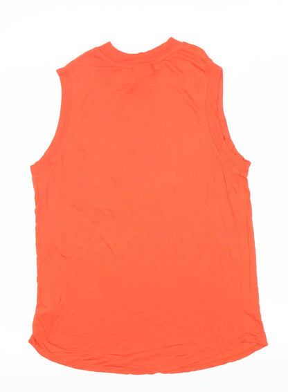 IVY PARK Men's Orange Sleeveless Logo T-Shirt Size S