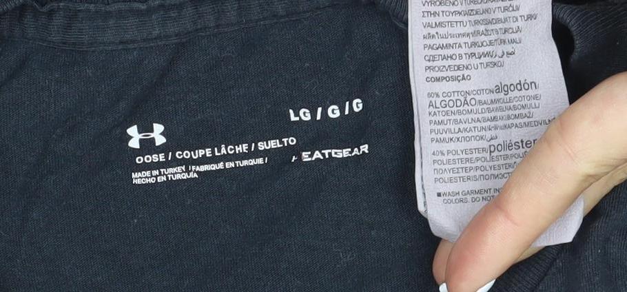 Under Armour Men's Black Large Sports T-Shirt