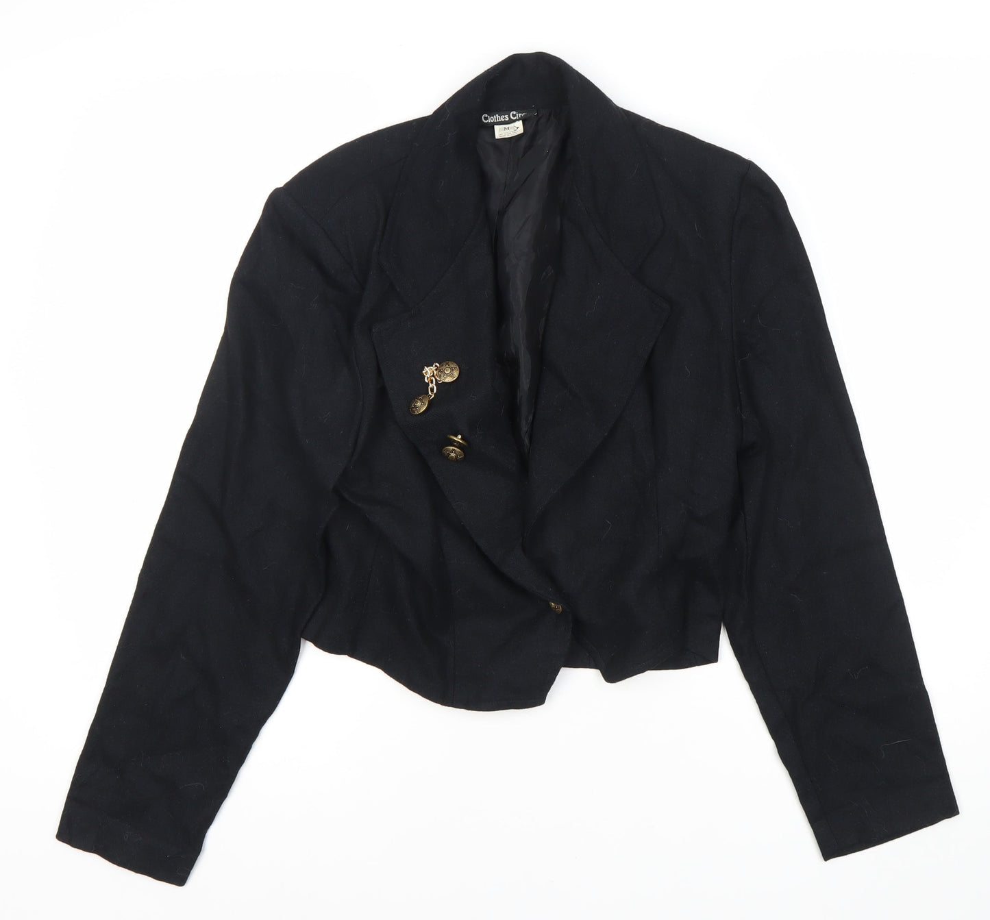Clothes Circuit Women's Black Wool Blazer M