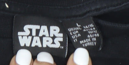 Teens UK Size 14 Star Wars Black  T-Shirt