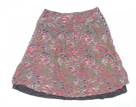 H&M Women's Multicoloured Geometric Skirt Size 12