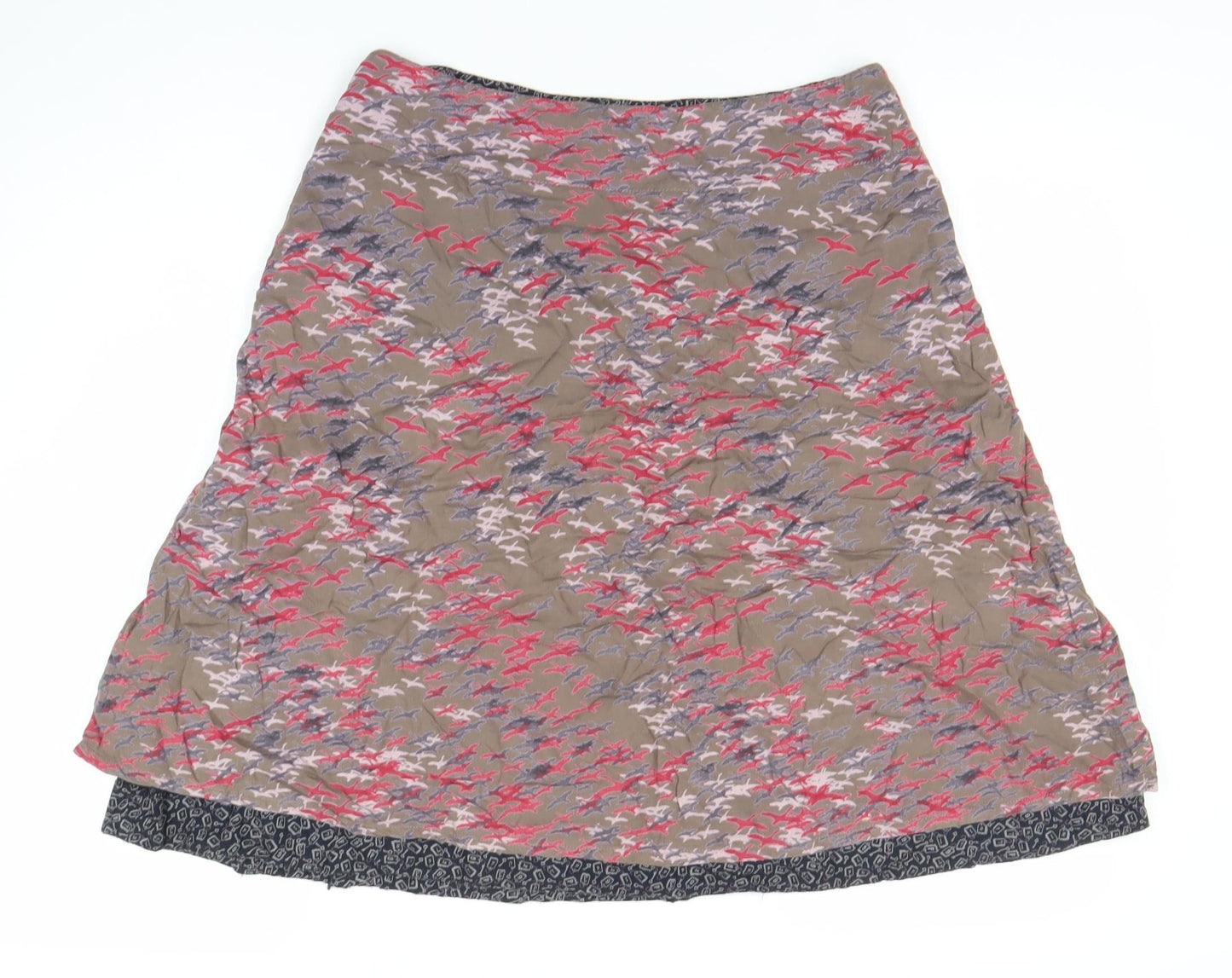 H&M Women's Multicoloured Geometric Skirt Size 12