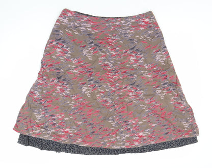 H&M Women's Multicoloured Geometric Skirt Size 12