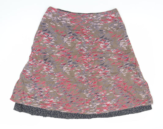 H&M Women's Multicoloured Geometric Skirt Size 12