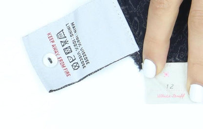 H&M Women's Multicoloured Geometric Skirt Size 12