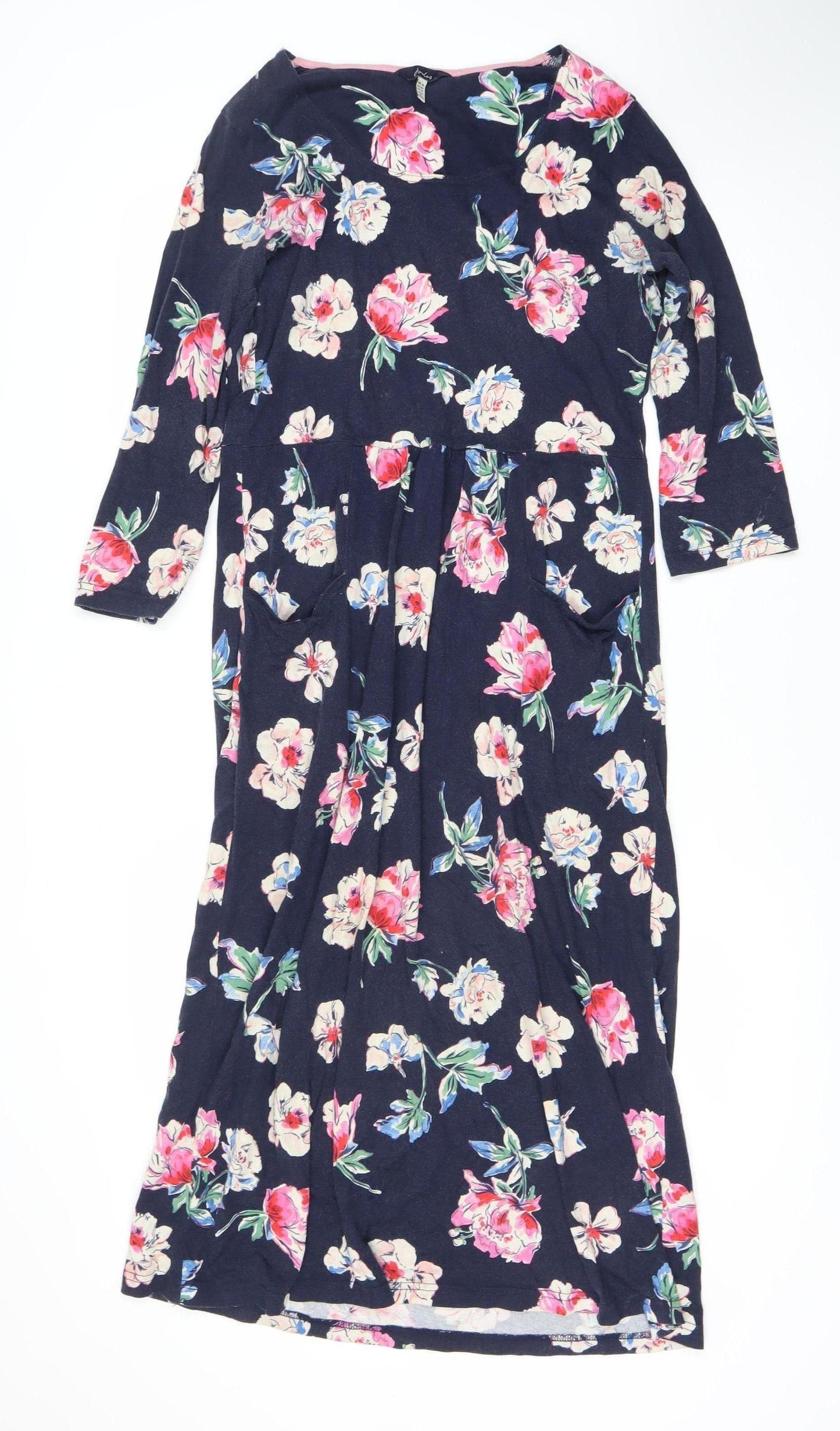 Joules Women’s Floral Dress, Multicoloured, Size 14
