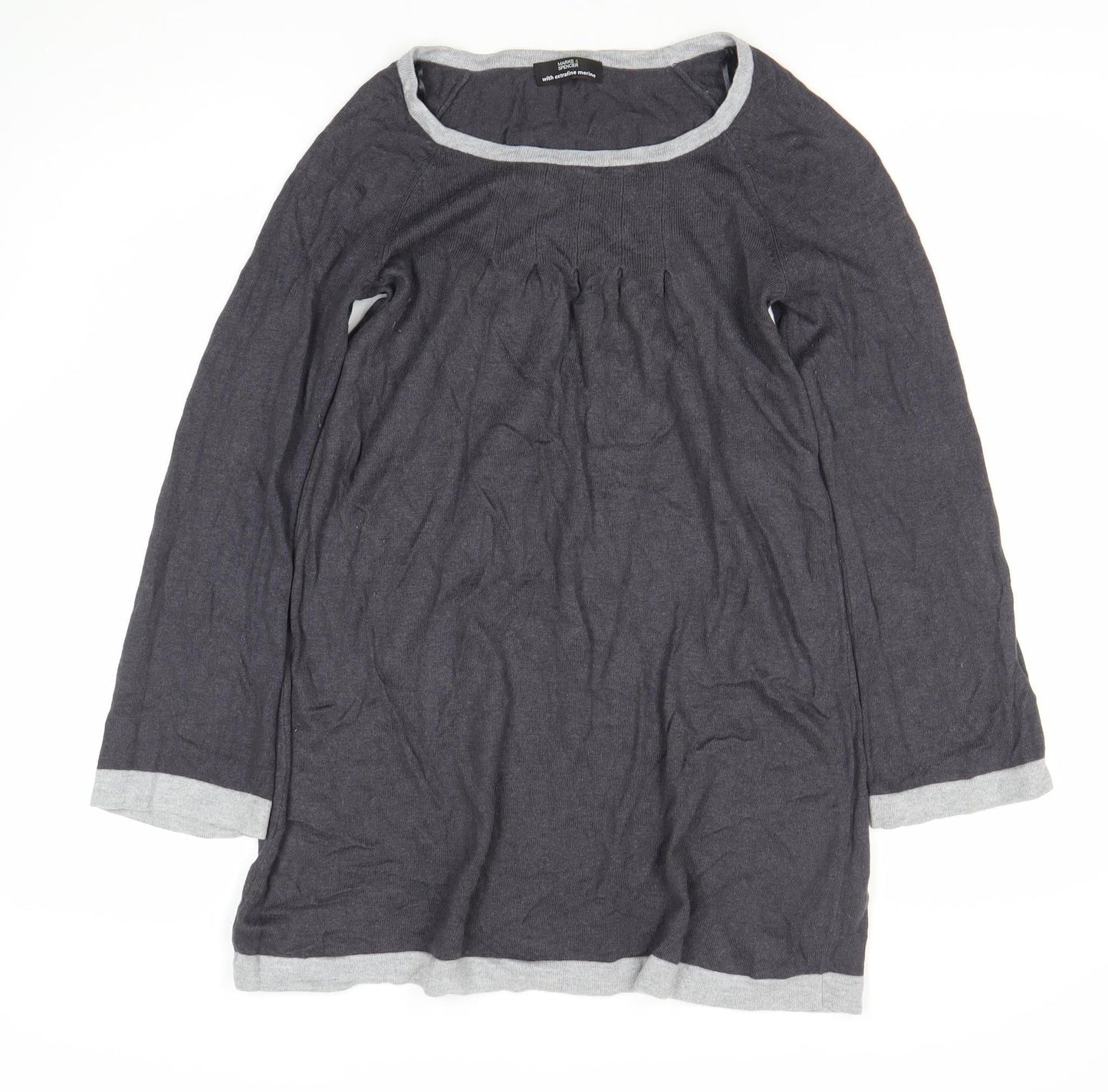 Marks and Spencer Women's Grey Long Sleeve Dress