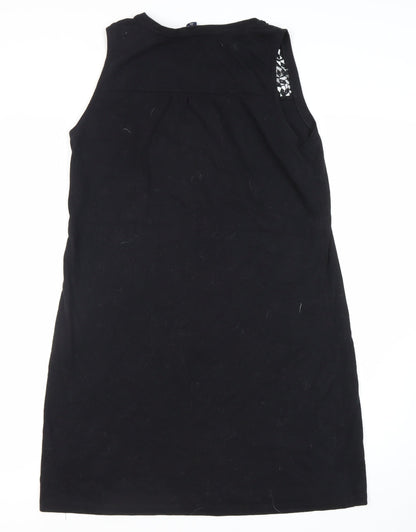 GAP Women's Black Sleeveless Shift Dress Size 12