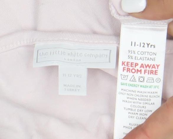 The Little White Company Pink Teens Long Sleeve T-Shirt
