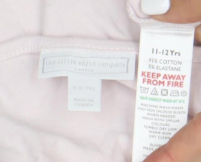 The Little White Company Pink Teens Long Sleeve T-Shirt