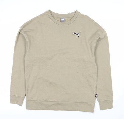 Mens UK Size S PUMA Beige Pullover Sweatshirt