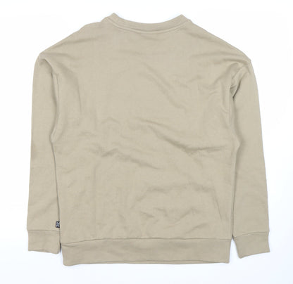 Mens UK Size S PUMA Beige Pullover Sweatshirt