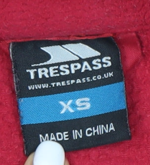 Womens UK Size XS Trespass Red Basic Jacket