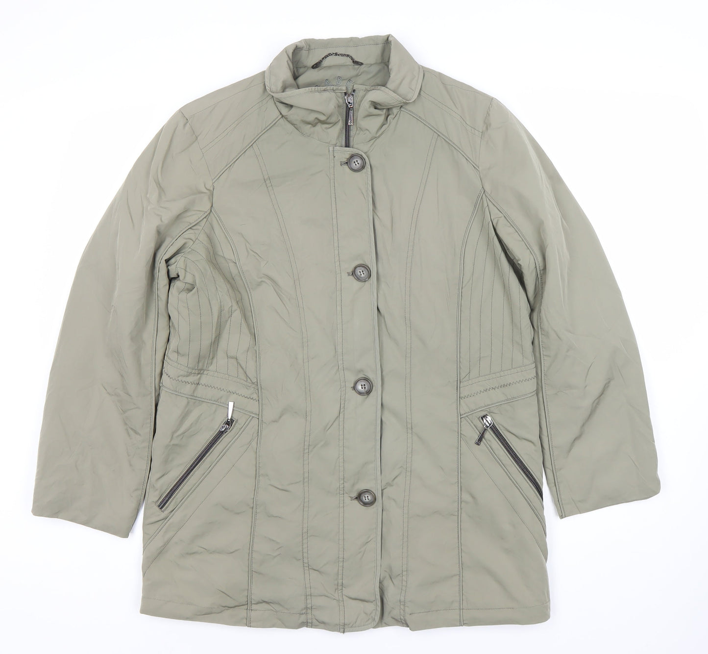 Isabell Women's Green Mid-Length Coat Size 16