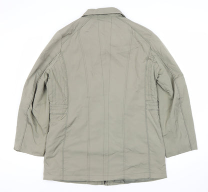 Isabell Women's Green Mid-Length Coat Size 16