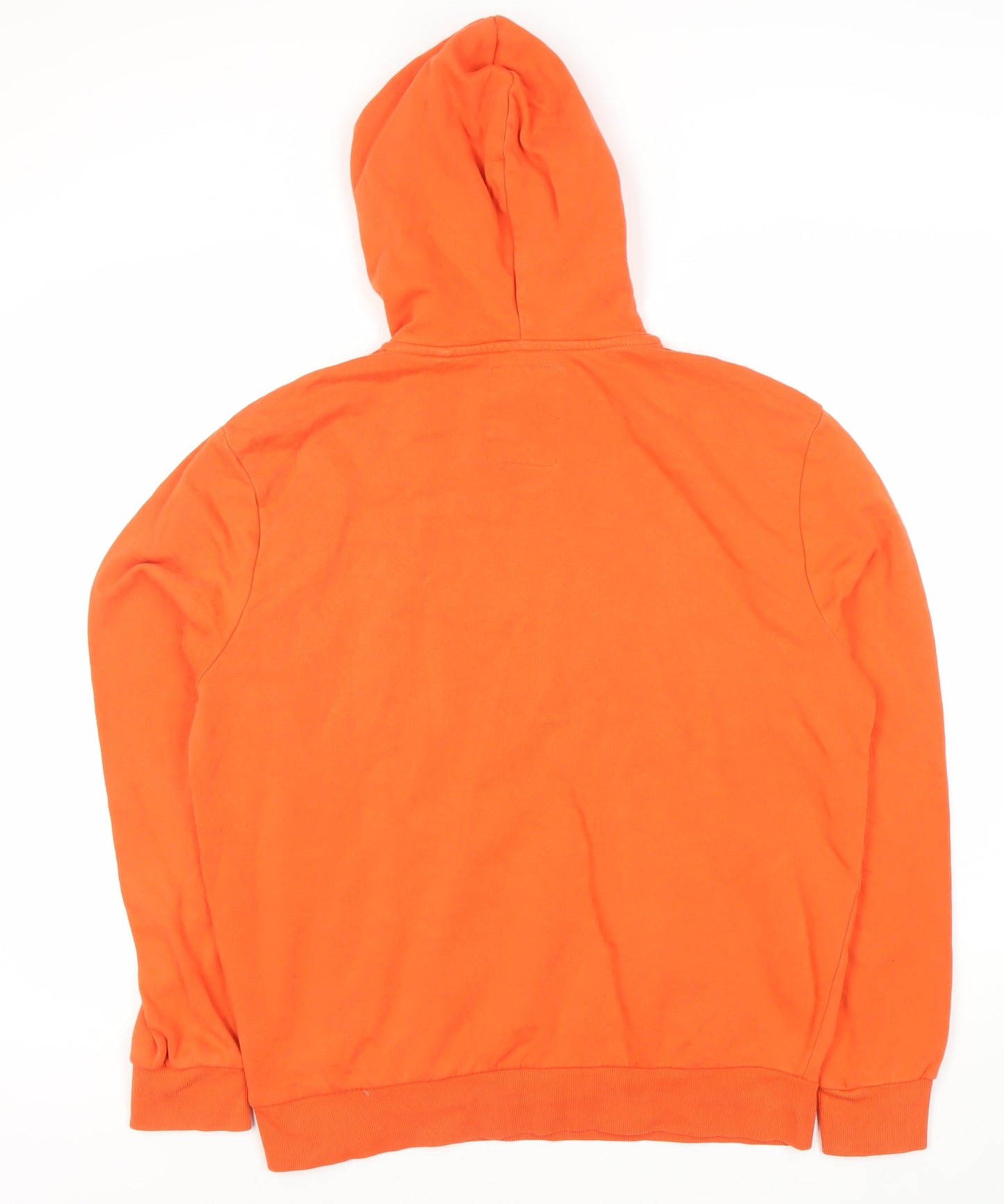 Mens UK Size L C&A Orange Pullover Hoodie