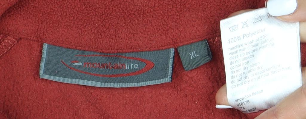 Mens UK Size XL Mountainlife Red Pullover Sweatshirt