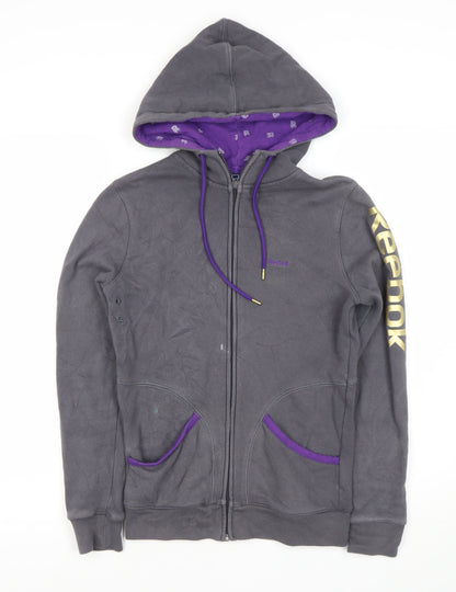 Reebok Women's Grey Full Zip Hoodie XS